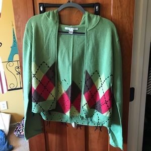 CAbi Zip-up Sweater with Hood